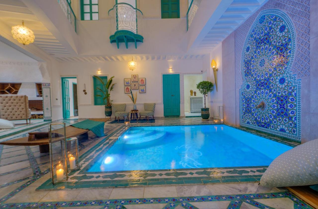 Riad Paradis Blanc Marrakesh Bagian luar foto