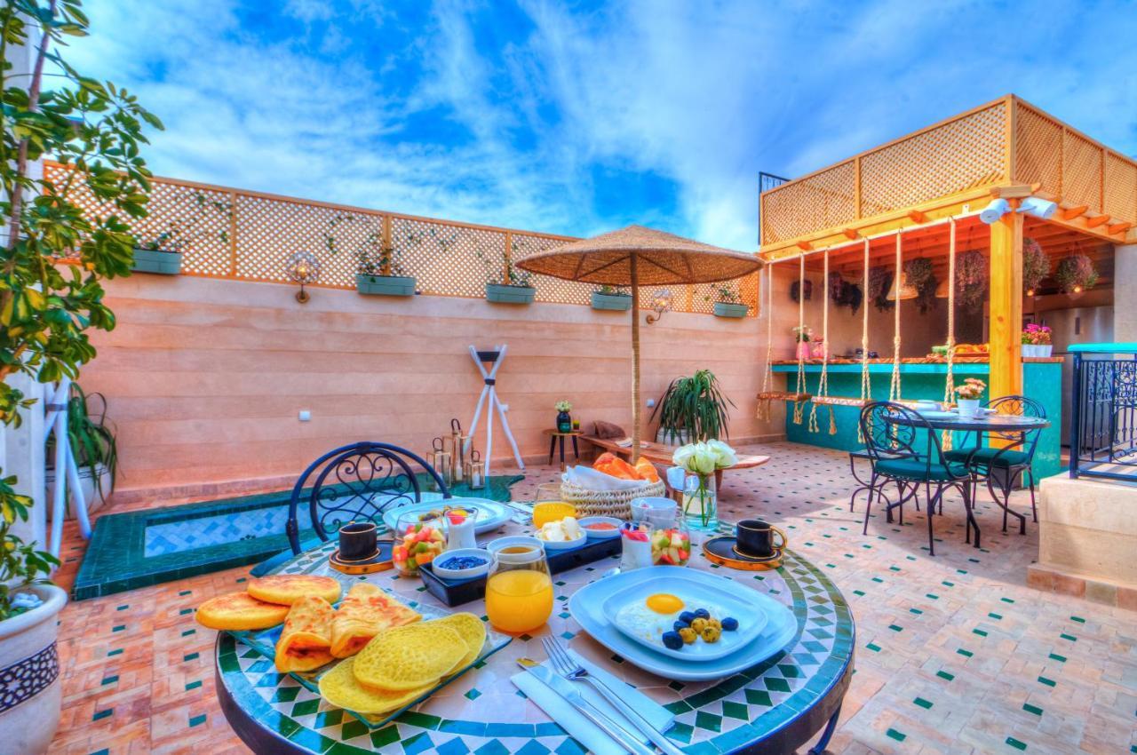 Riad Paradis Blanc Marrakesh Bagian luar foto