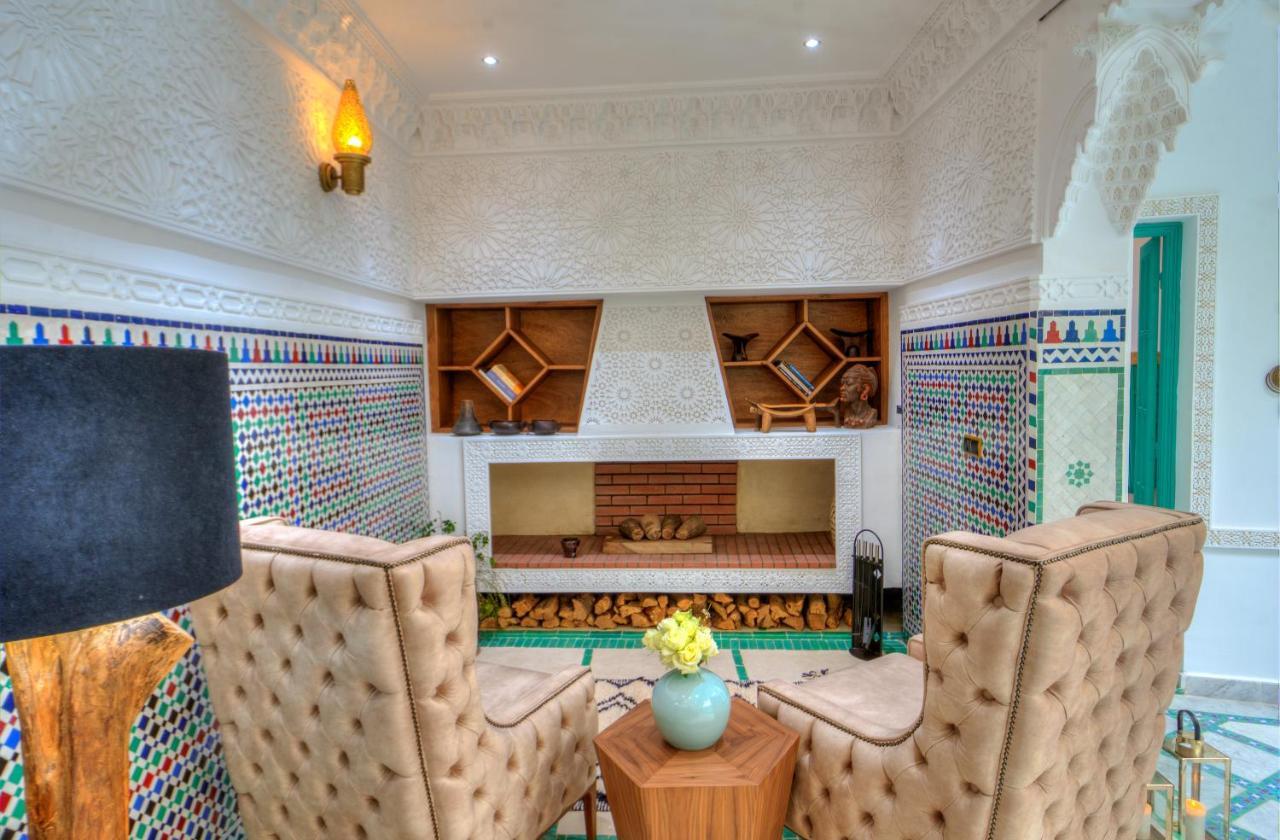 Riad Paradis Blanc Marrakesh Bagian luar foto
