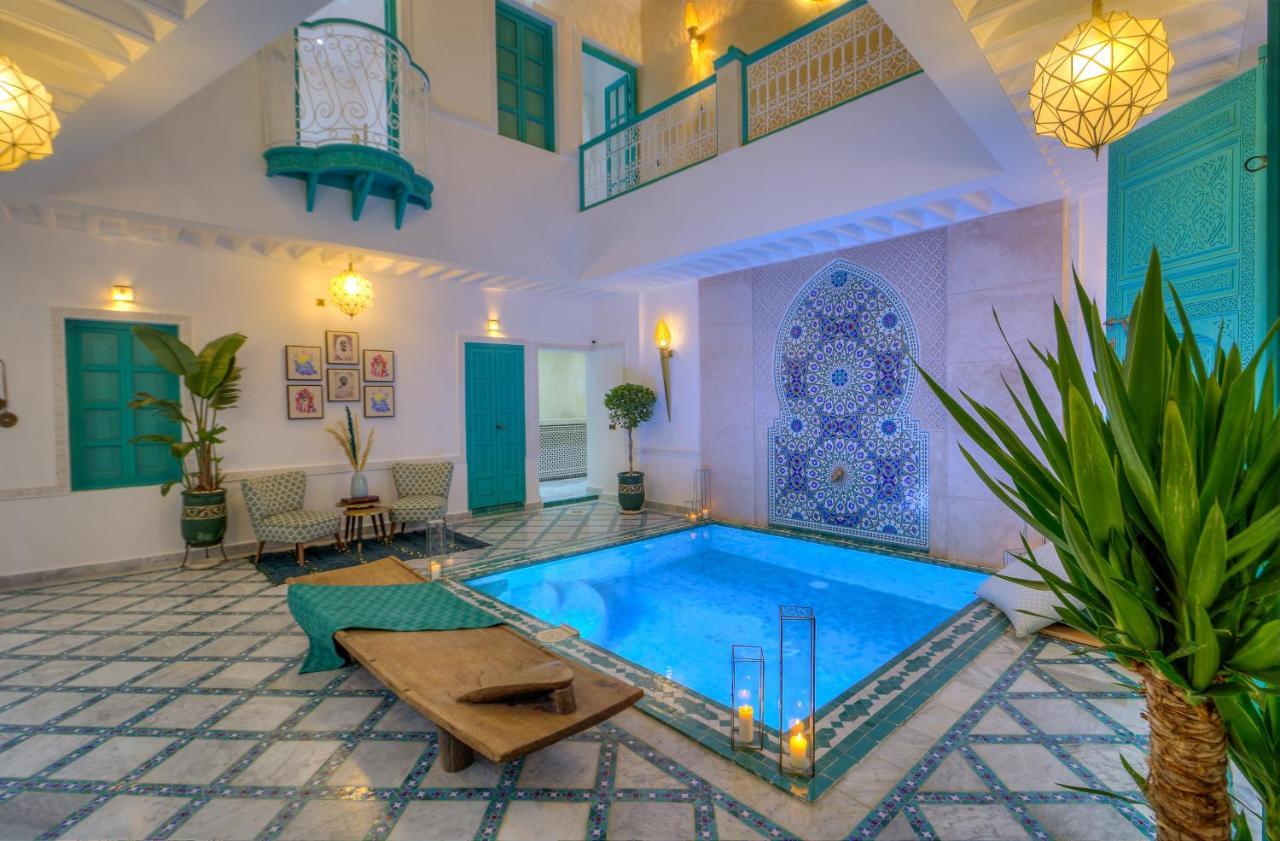 Riad Paradis Blanc Marrakesh Bagian luar foto